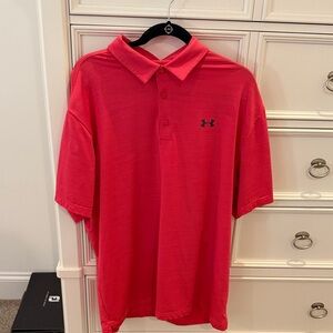 Under Armour Men's Hot Pink (Raspberry) Polo Shirt